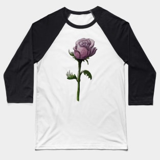 Purple Rose Baseball T-Shirt